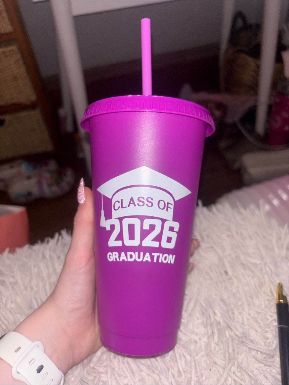 Class of 2026 Graduation Tumbler - Purple